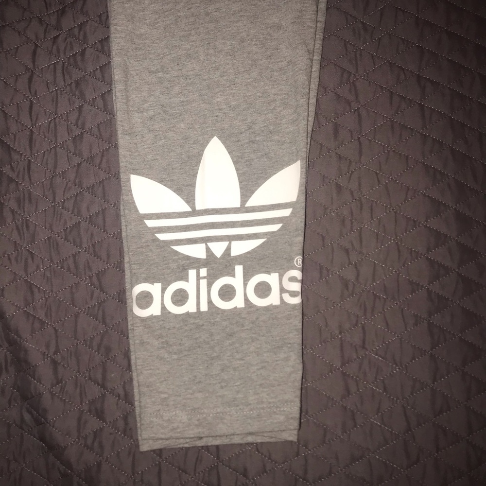 Light grey adidas leggings